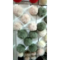 100% Real Fox Fur Pompon DIY Natural Fur Pom Poms Ball for Hats Cap Skullies Fur Pompom Ball For Shoes Bags